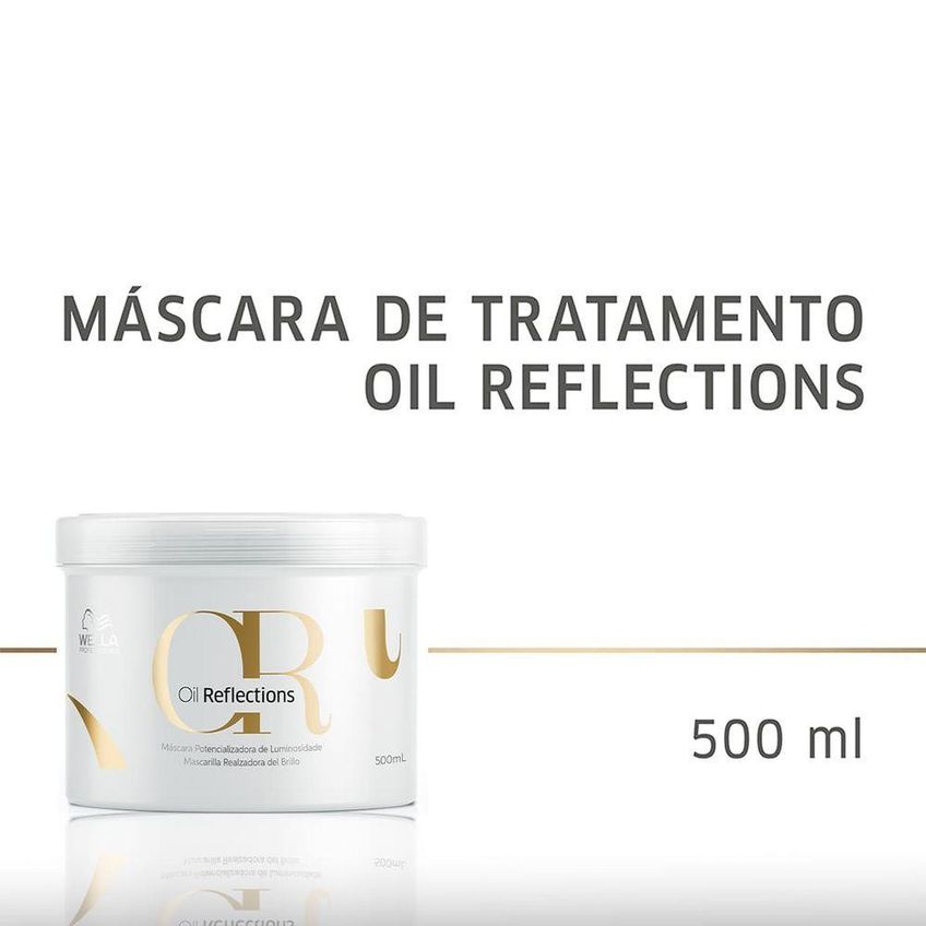 Kit De Tratamento Capilar Oil Reflections Shampoo 1l Condicionador 200ml Máscara 500ml Transparente - imagem 3