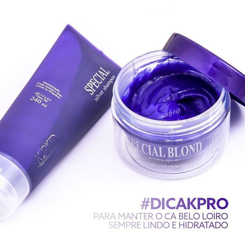 Máscara Capilar Special Silver Blond Neutraliza Tons Amarelados Multicolorido K.pro - imagem 3