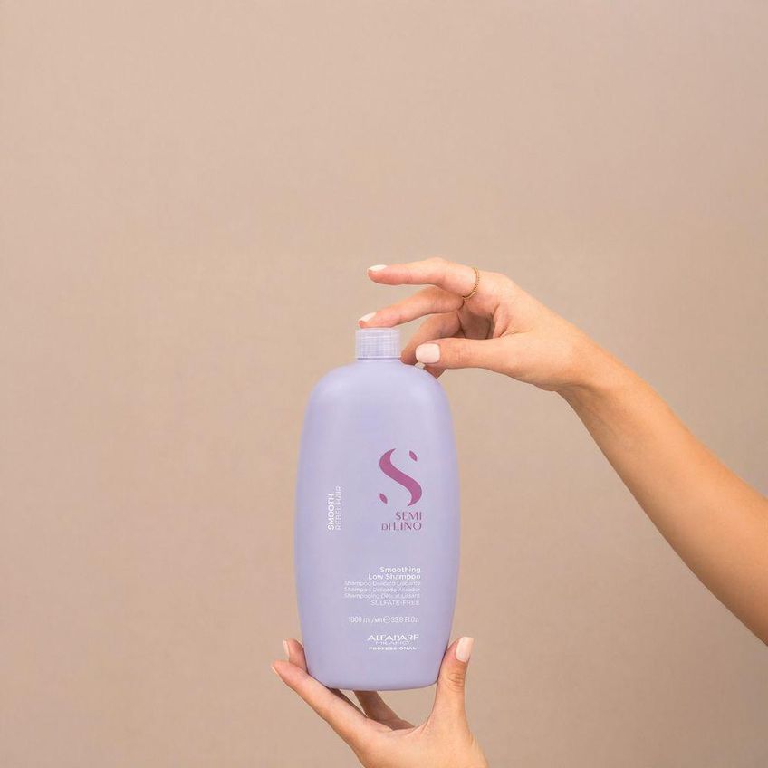 Kit Tratamento Capilar Semi Di Lino Smooth Limpeza E Brilho Intenso Shampoo E Máscara Alfaparf - imagem 4