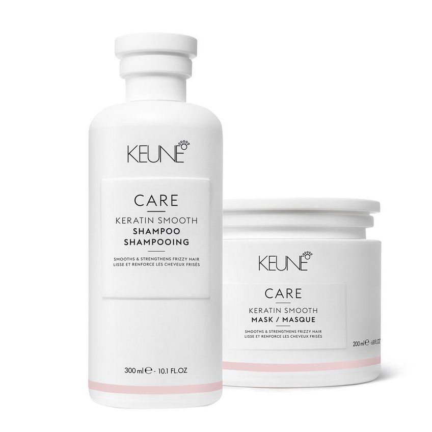 Kit Shampoo E Máscara Keune Care Keratin Smooth Redução Do Frizz 2 Produtos - imagem 3