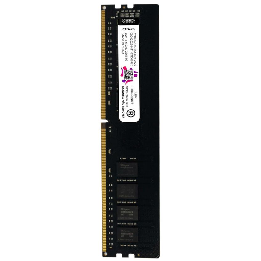Memória Ram Coretech Spectra Neon 8gb (1x 8gb) Ddr4 2666mhz Pc4-21300 Cl16 Ctd426 - imagem 4