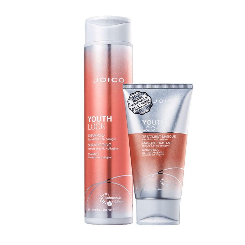 Kit De Tratamento Youthlock Collagen Smart Mask Com Shampoo 300ml E Máscara 150ml - imagem 4