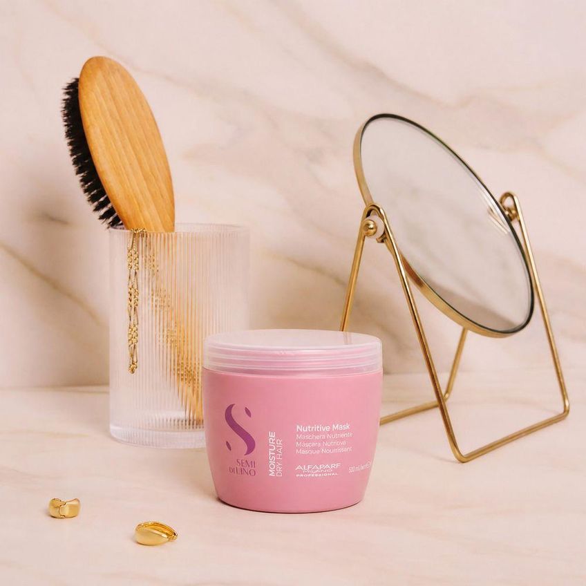 Kit De Tratamento Capilar Semi Di Lino Moisture Nutritive Nutrição Anti-ressecamento Alfaparf - imagem 3