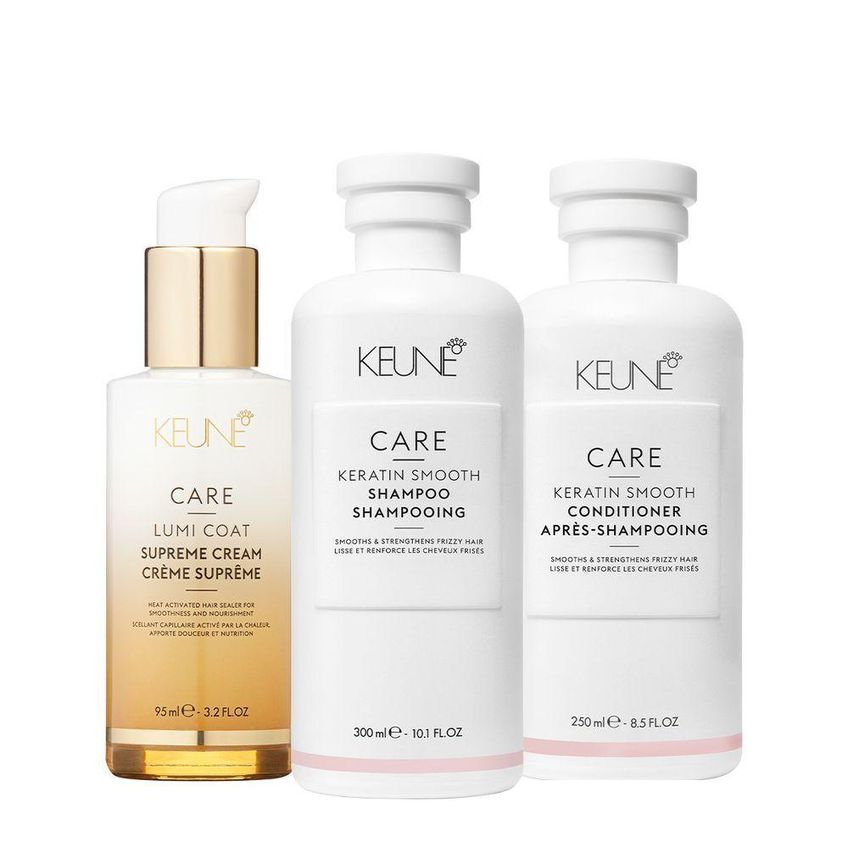 Kit De Tratamento Capilar Care Keratin Smooth Reconstrução De Fios Danificados Multicolorido Keune - imagem 4