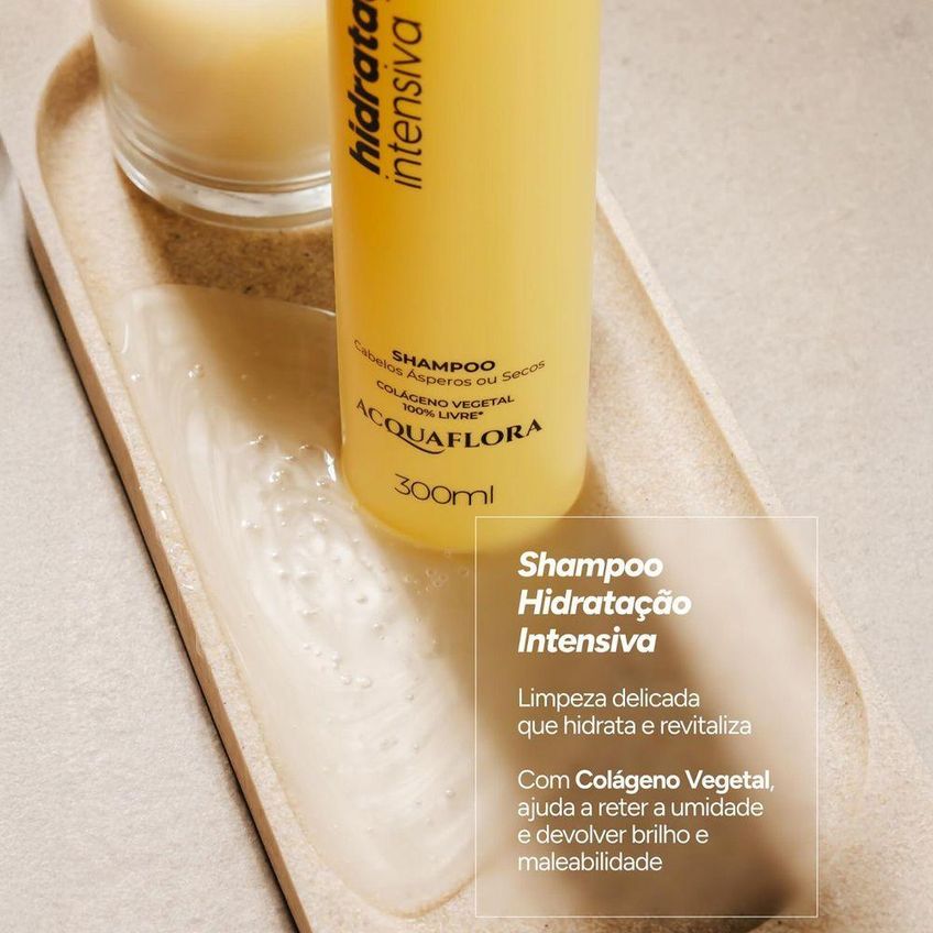 Shampoo Acquaflora Hidratação Intensiva 300ml Multicolorido - imagem 3