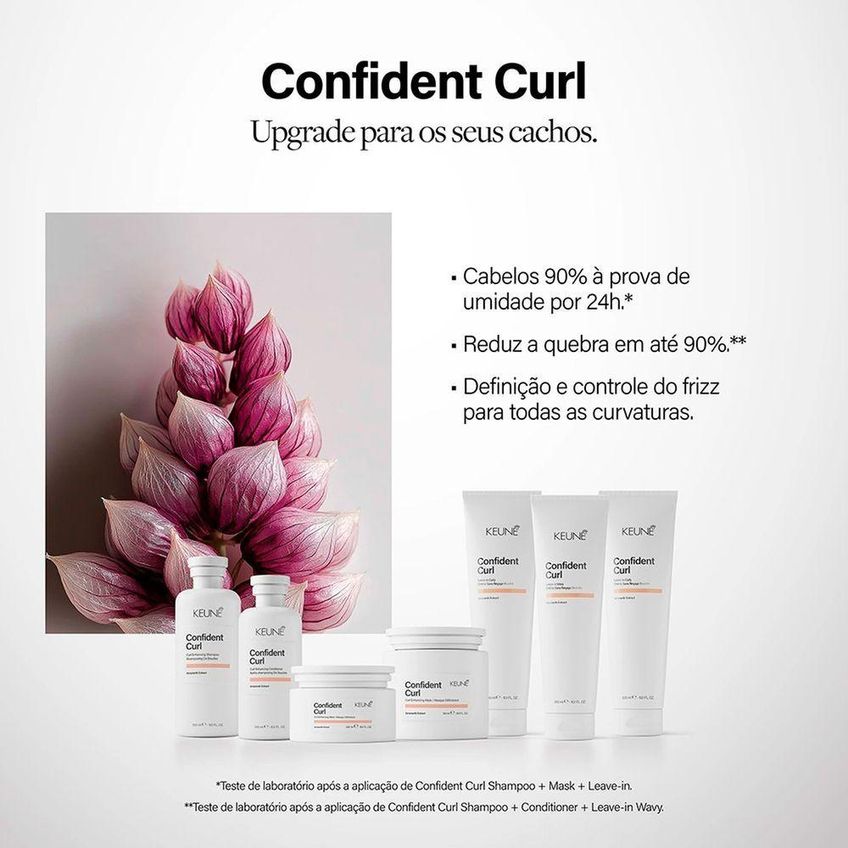 Leave-in Keune Confident Curl Coily Nutritivo 300ml - imagem 3
