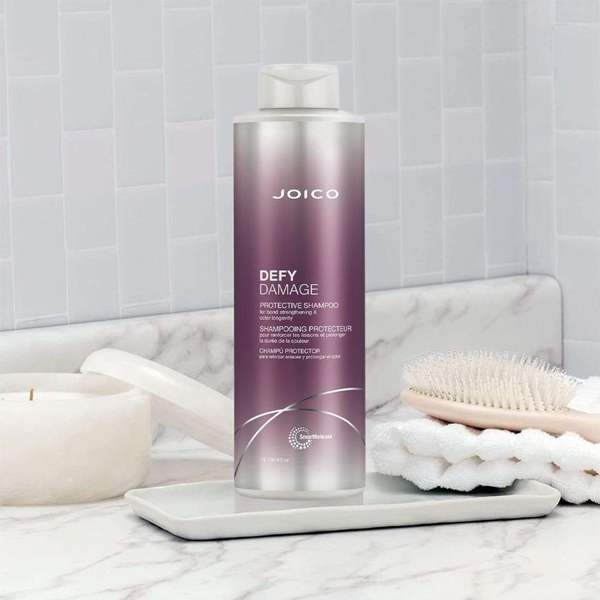 Kit De Tratamento Capilar Defy Damage Protective Hidratação Profunda Redução De Frizz Joico 1L 100ML - imagem 4