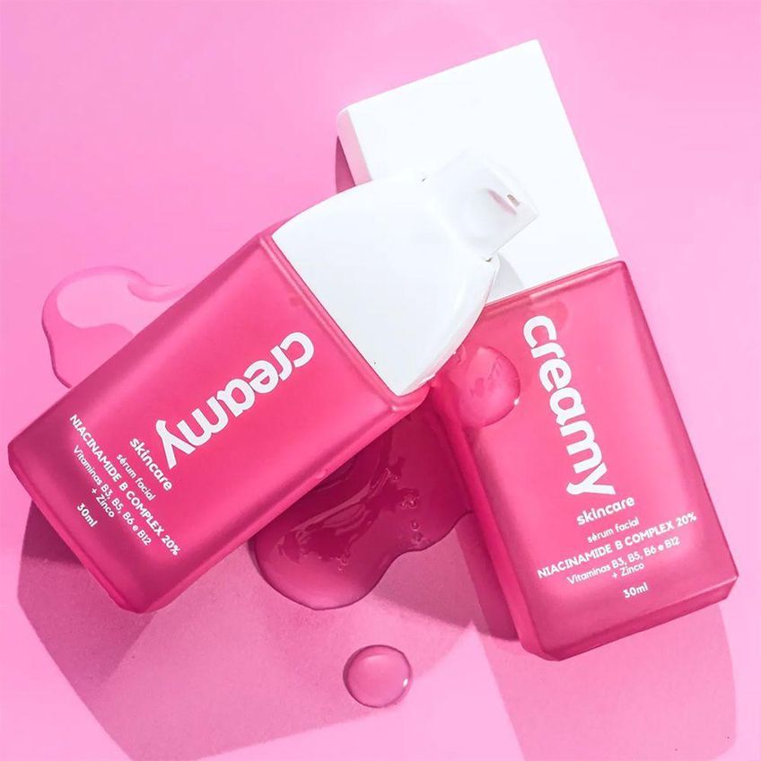 Kit Skincare Limpador Glicerinado E Niacinamide B Limpeza Suave Hidratação Intensa Creamy 200ml 30ml - imagem 3
