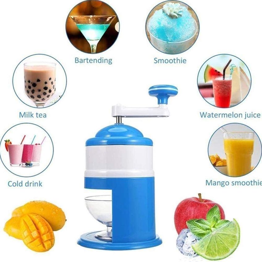 Picador Triturador De Gelo Ice Caipirinha Raspadinha Drink A Manivela Manual Com Design Eficiente - imagem 2