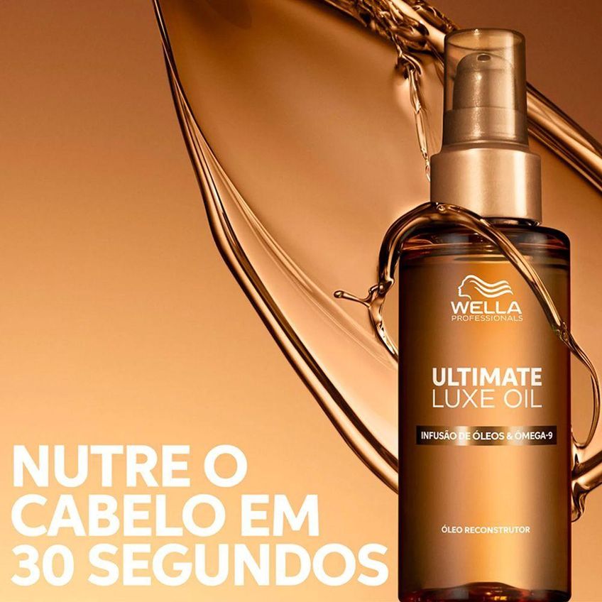 Kit Óleo Capilar Ultimate Luxe Oil Reconstrução Instantânea 30ml 2 Unidades Wella - imagem 5