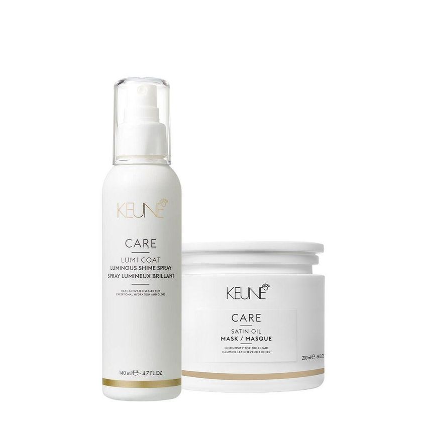 Kit De Tratamento Capilar Care Satin Oil Máscara E Lumi Coat Finalizador Multicolorido Keune 200ml - imagem 5