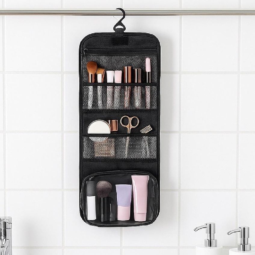 Necessaire Yeet Com Gancho Para Viagem Poliéster Bivolt Preto - imagem 5