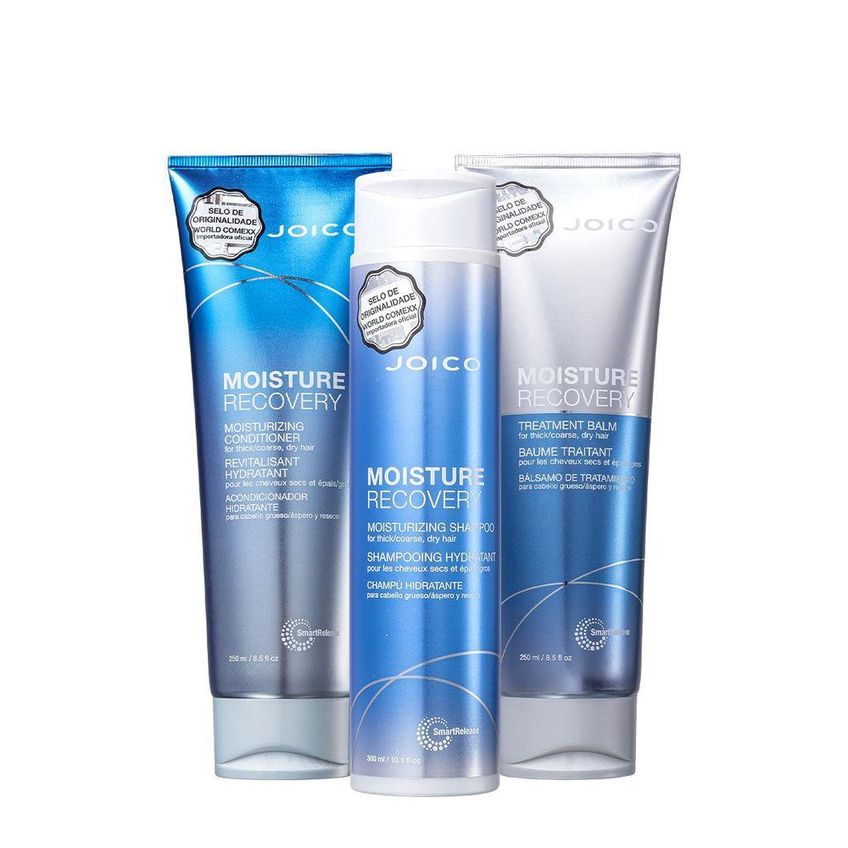 Kit De Tratamento Capilar Moisture Recovery Hidratação Profunda Multicolorido Joico Shampoo 300ml - imagem 2
