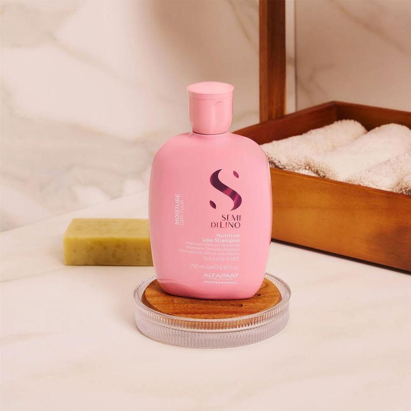Kit De Tratamento Capilar Semi Di Lino Moisture Nutritive Shampoo Máscara Leave-in Alfaparf - imagem 3