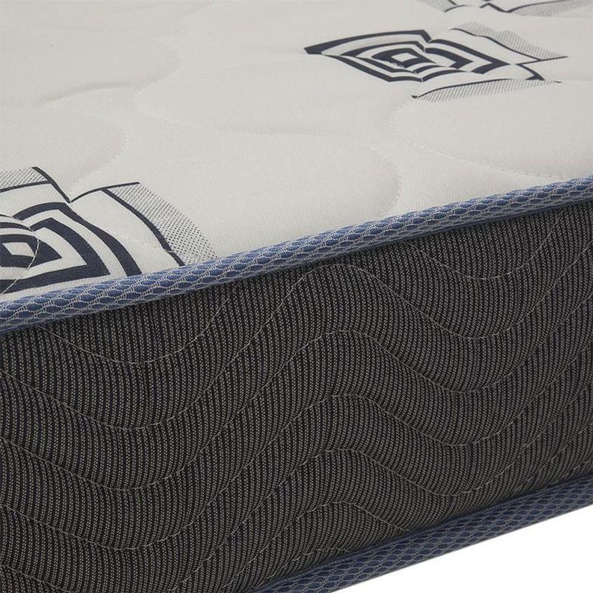 Cama Solteiro Simba Com Colchão MDF Branco Fosco Reller Móveis - imagem 5