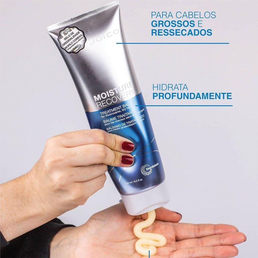 Kit De Tratamento Capilar Moisture Recovery Hidratação Profunda Multicolorido Joico Shampoo 300ml - imagem 5