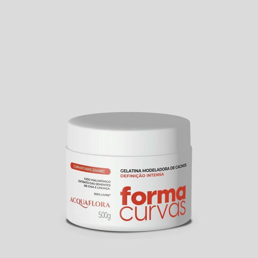 Kit De Cuidados Com Cabelo Forma Curvas Shampoo Creme De Pentear E Gelatina Multicolorido Acquaflora - imagem 3