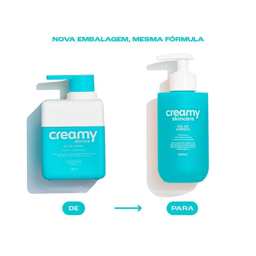 Gel De Limpeza Facial Skincare 200ml Creamy - imagem 4