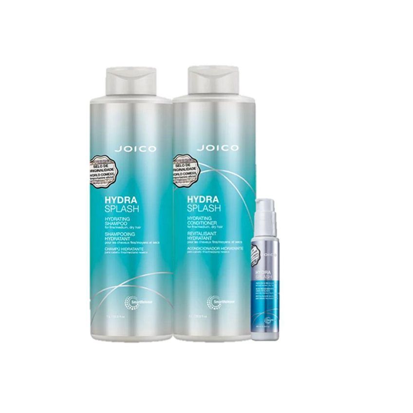Kit De Tratamento Capilar Hydra Splash Hidratação Sem Pesar Multicolorido Joico Shampoo 1l - imagem 5