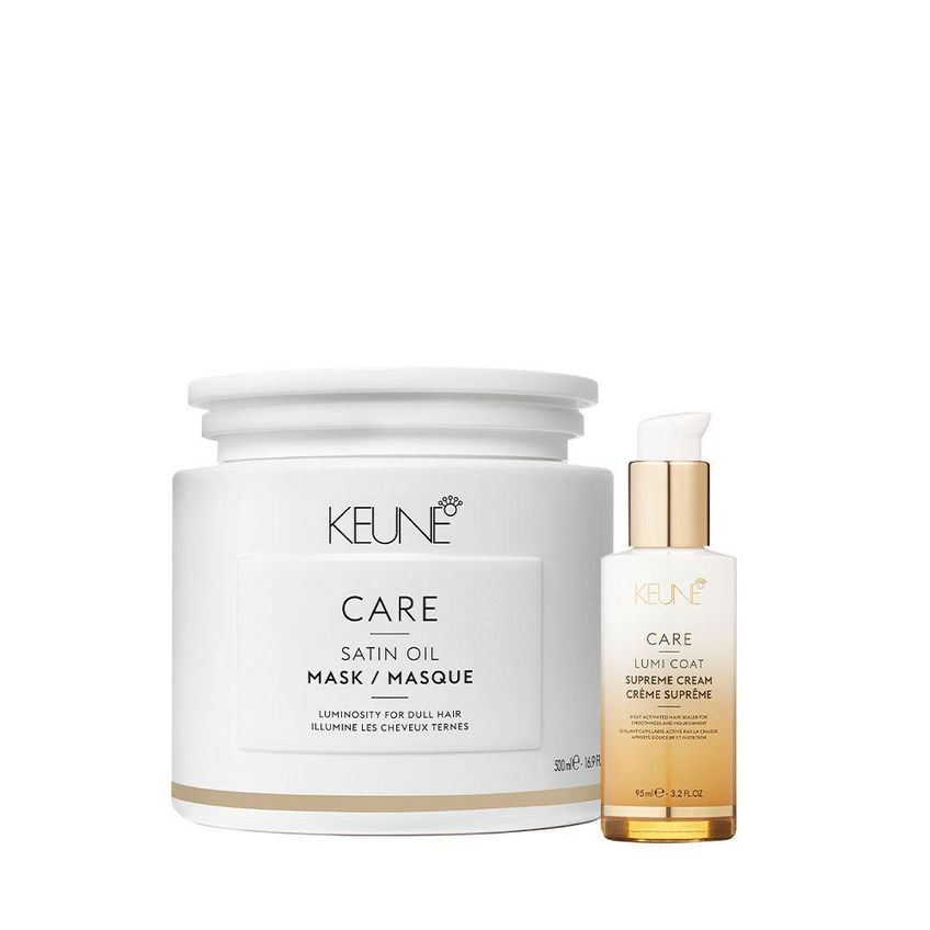 Kit De Tratamento Capilar Care Satin Oil Máscara E Lumi Coat Supreme Cream Hidratação Profunda - imagem 3