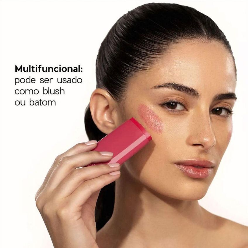 Blush Em Bastão Limited Glowing Stick Multifuncional Fácil Espalhabilidade Rosa Oceane - imagem 4