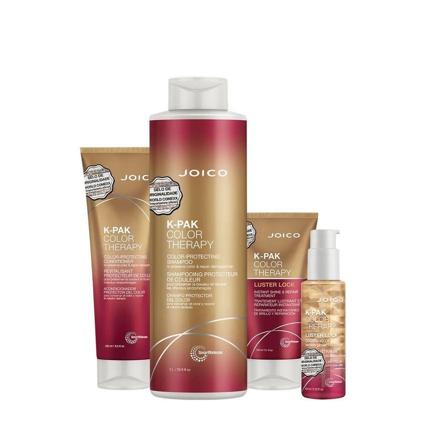 Kit De Tratamento Para Cabelos Coloridos Joico K-pak Color Therapy Com Shampoo 1l E Condicionador - imagem 3