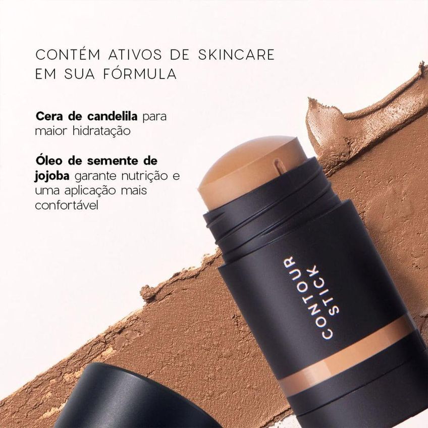 Kit De Maquiagem Edition Mini Blush Cloudy Pink E Contorno Marrom Claro Oceane - imagem 2