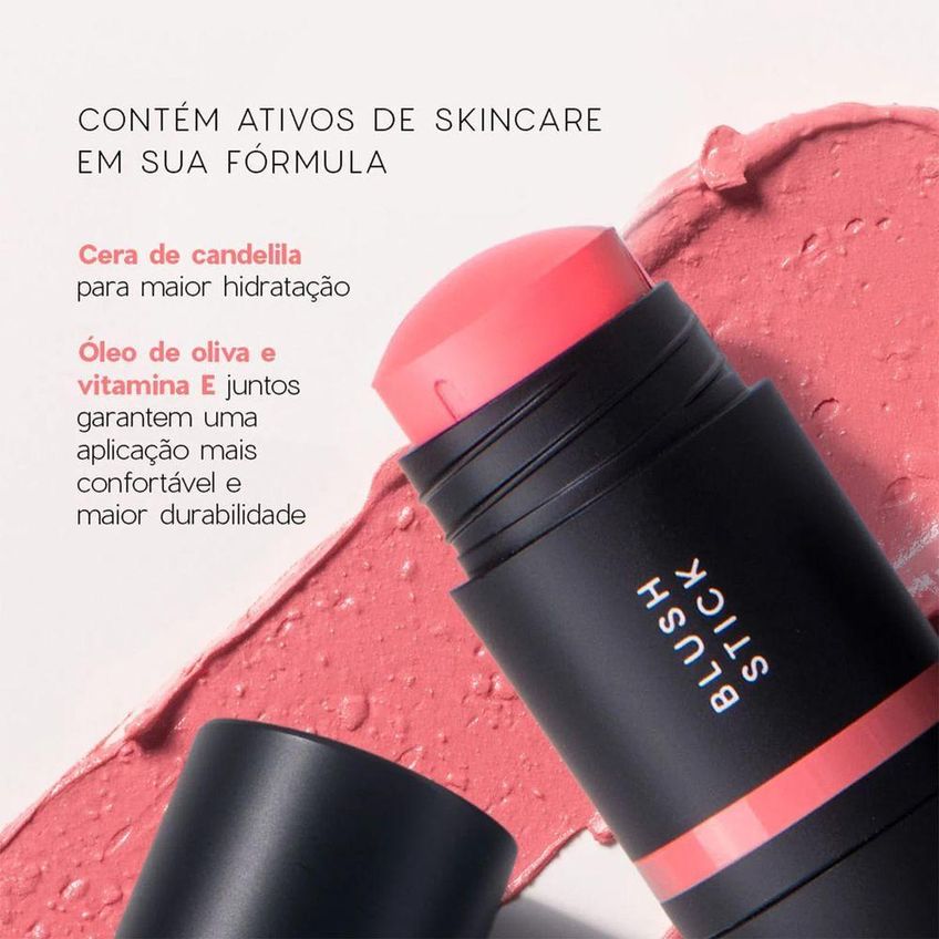 Kit De Maquiagem Edition Mini Blush Cloudy Pink E Contorno Marrom Claro Oceane - imagem 4