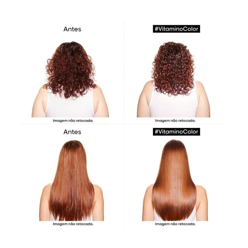 Kit De Tratamento Capilar Vitamino Color Repair Proteção Da Cor Shampoo 240ml E Óleo 90ml L'Oréal - imagem 2