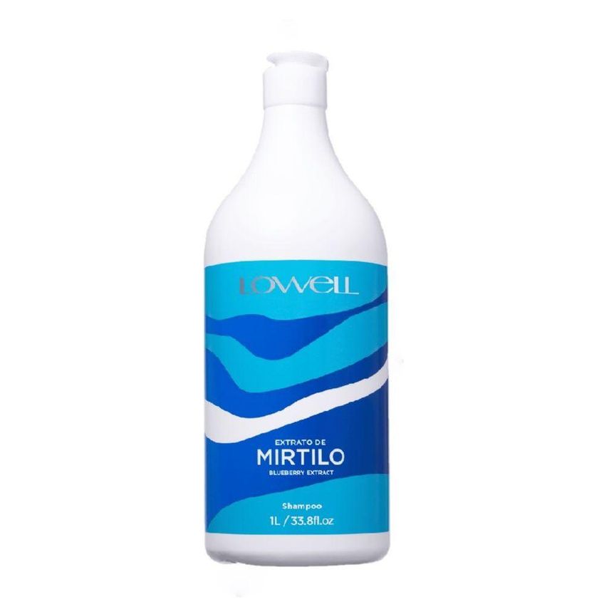 Kit De Tratamento Capilar Extrato De Mirtilo Shampoo 1l E Leave-in 100ml Multicolorido Lowell - imagem 3