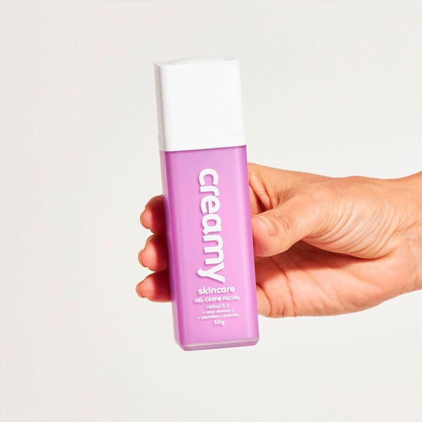 Kit Skincare Creamy Limpador Glicerinado E Gel-creme Retinol 0,3 200ml - imagem 3