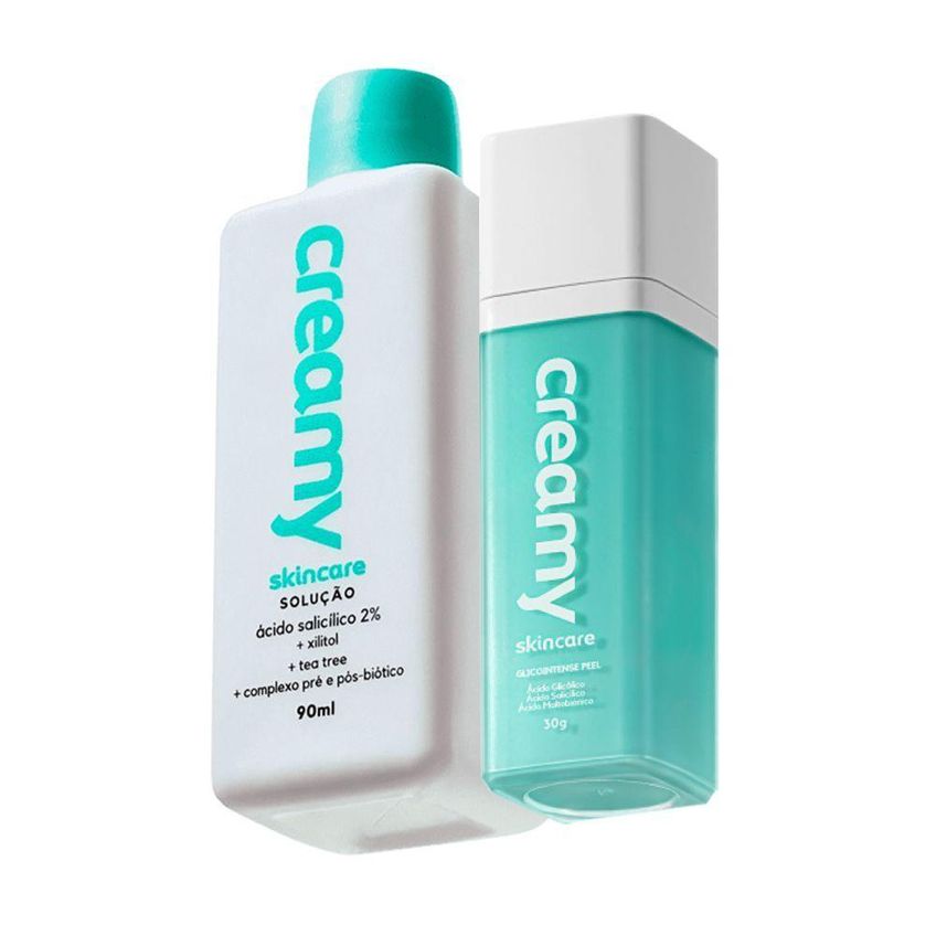Kit Skincare Glicointense Peel E Ácido Salicílico Com Gel Creme Noturno 30g E Solução Tônica 90ml - imagem 3