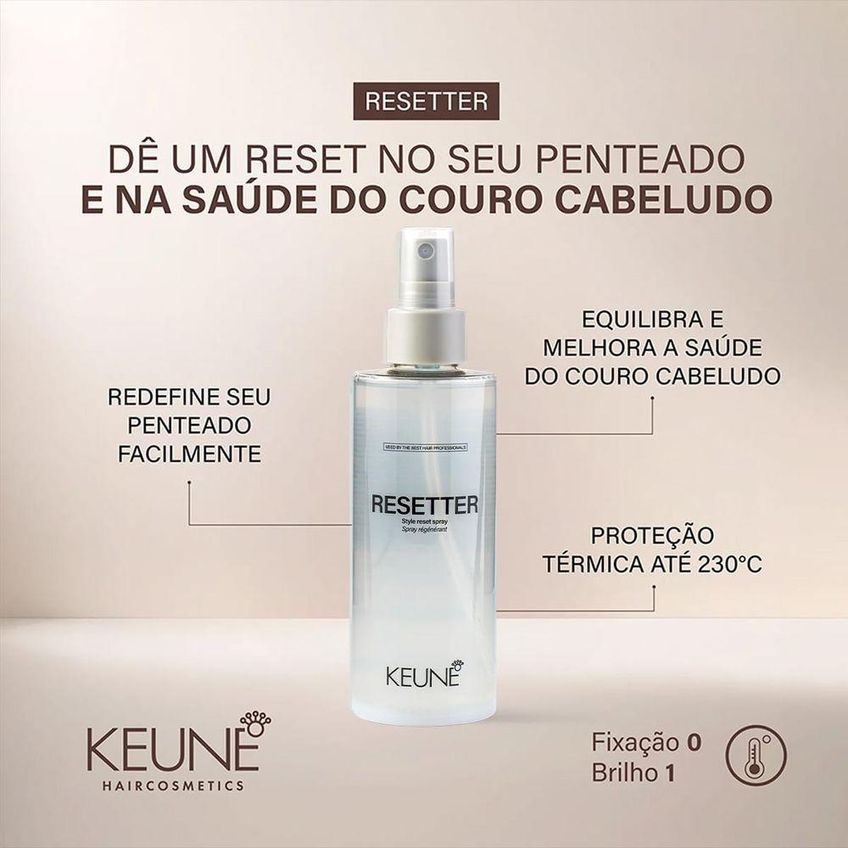 Spray Finalizador Style Resetter Redefinidor De Penteados 230c 200ml Keune - imagem 3