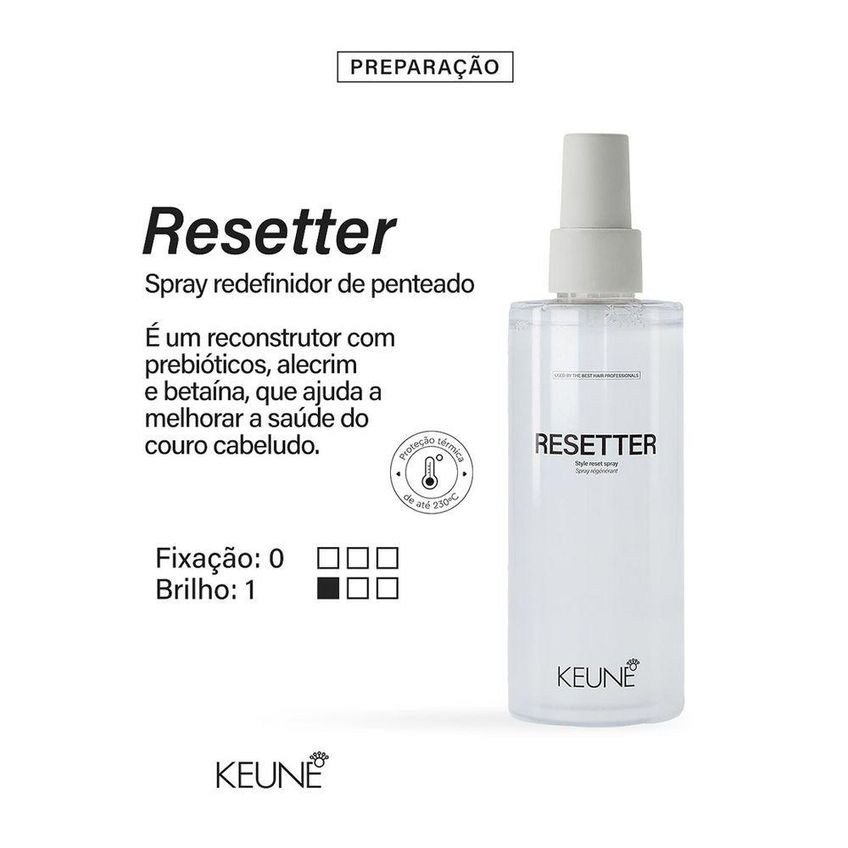 Spray Finalizador Style Resetter Redefinidor De Penteados 230c 200ml Keune - imagem 4