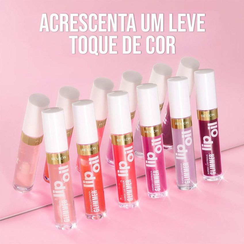 Lip Oil Super Lustrous Glimmer Glow Mama Hidratação E Brilho 3,8ml Revlon - imagem 2