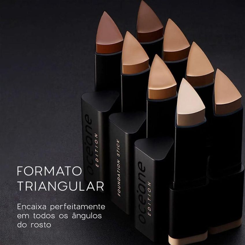 Base Edition Foundation Stick Honey Acabamento Semi-matte Mel Oceane 8g - imagem 3