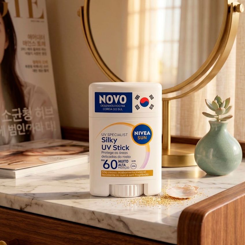 Protetor Solar Nivea Sun UV Specialist Silky UV Stick FPS 60 15g Nivea - imagem 2