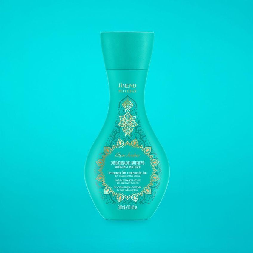 Condicionador Millenar Óleos Árabes Nutrição Força E Brilho 300ml Amend - imagem 4