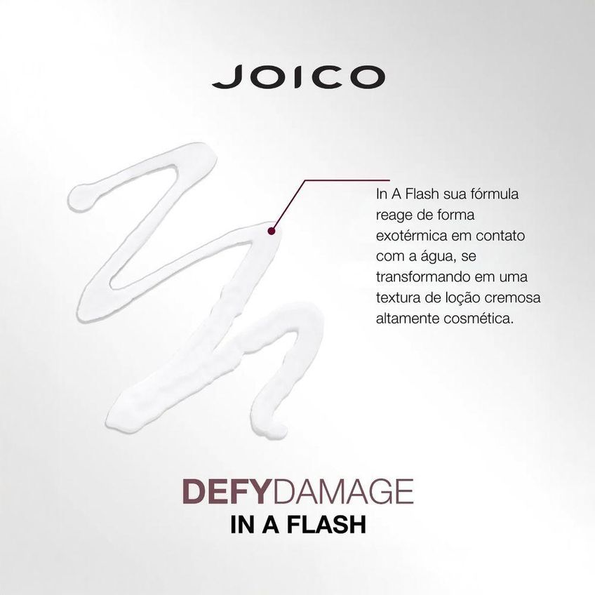 Máscara Líquida Defy Damage In A Flash Fortalece E Protege Fios 200ml Joico - imagem 3