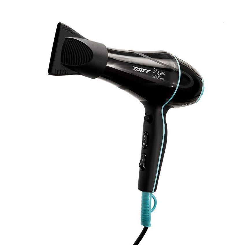 Secador De Cabelo Style 2000w Motor Ac 2 Temperaturas Preto Taiff 220v - imagem 2
