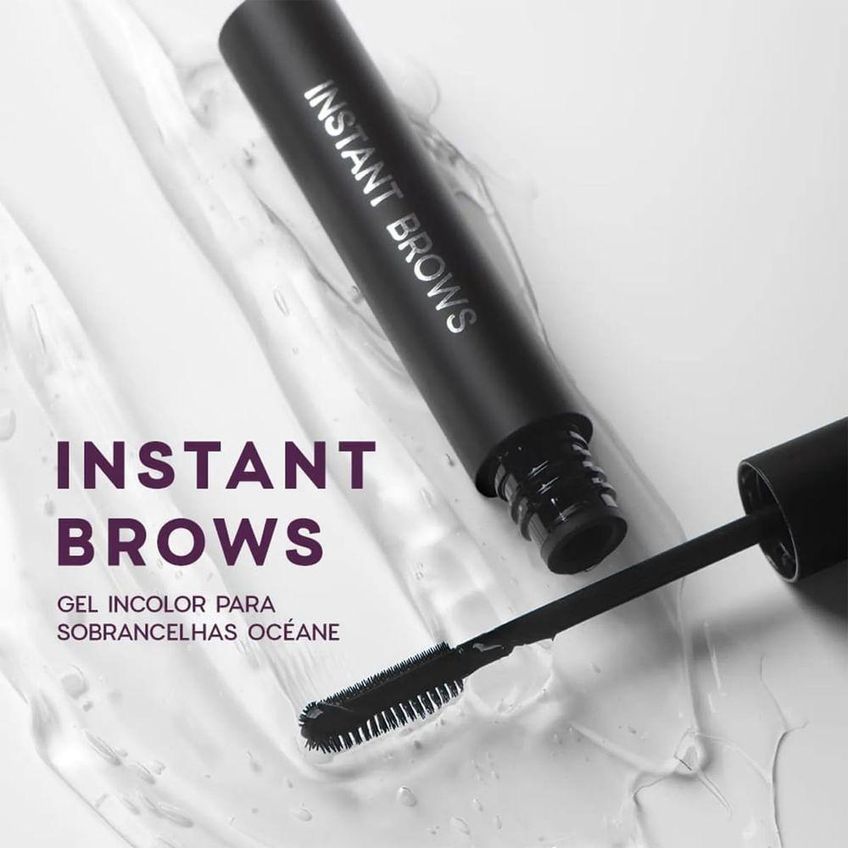 Gel De Sobrancelha Purple Instant Brows Fixação Prolongada Incolor Oceane 7g - imagem 2