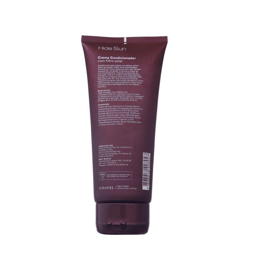 Condicionador Hide Sun Com Maciez E Desembaraço Multicolorido 200ml - imagem 2