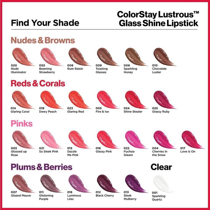 Batom Super Lustrous Glass Shine Glossed Up Rose Com Acabamento Vítreo 4g Revlon - imagem 5