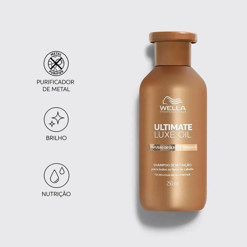Shampoo Wella Ultimate Luxe Oil 250ml - imagem 4