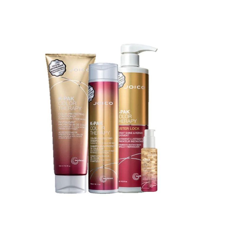 Kit Tratamento Cabelos Coloridos Joico K-pak Color Therapy Shampoo 300ml Condicionador 250ml Máscara - imagem 2
