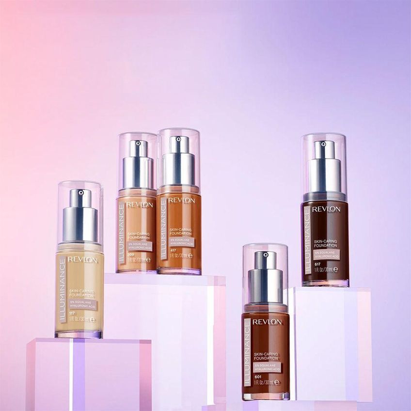 Base Líquida Illuminance Skin Caring Light Natural 213 30ml Com Acabamento Luminoso Revlon - imagem 4