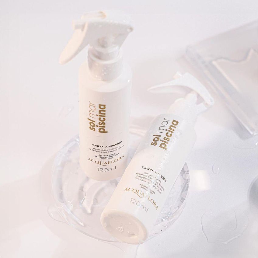 Kit De Tratamento Capilar Sol Mar Piscina Shampoo 300ml Máscara 250g Leave-in 120ml Óleo 100ml - imagem 3