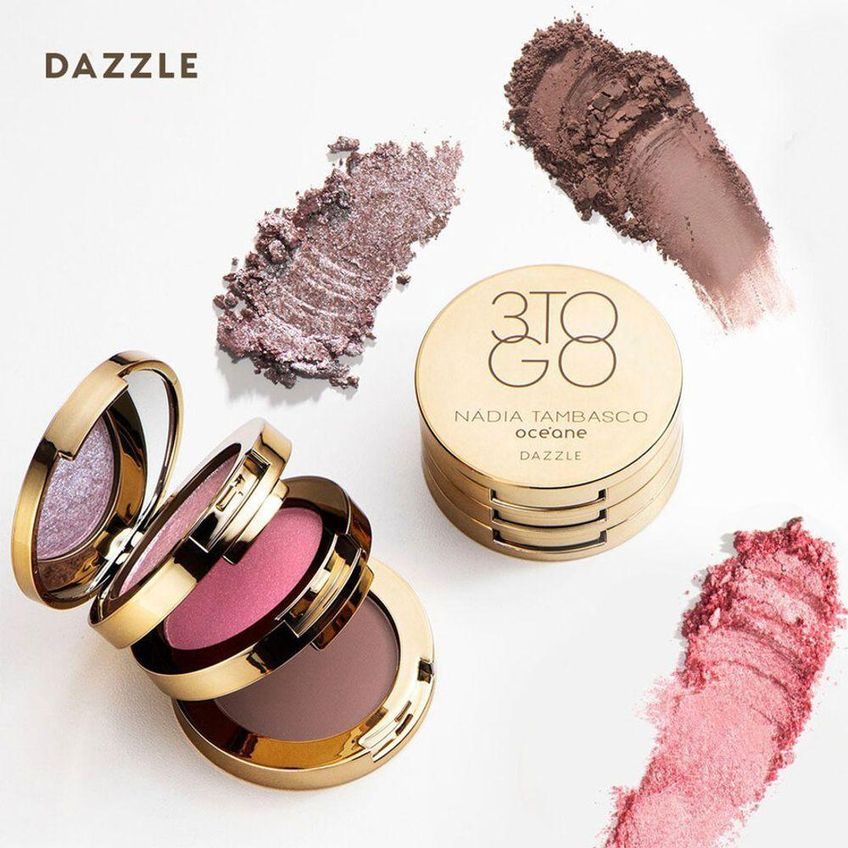 Paleta De Sombras 3 To Go Dazzle Cores Modernas Formato Stackable 7,8g Oceane - imagem 3