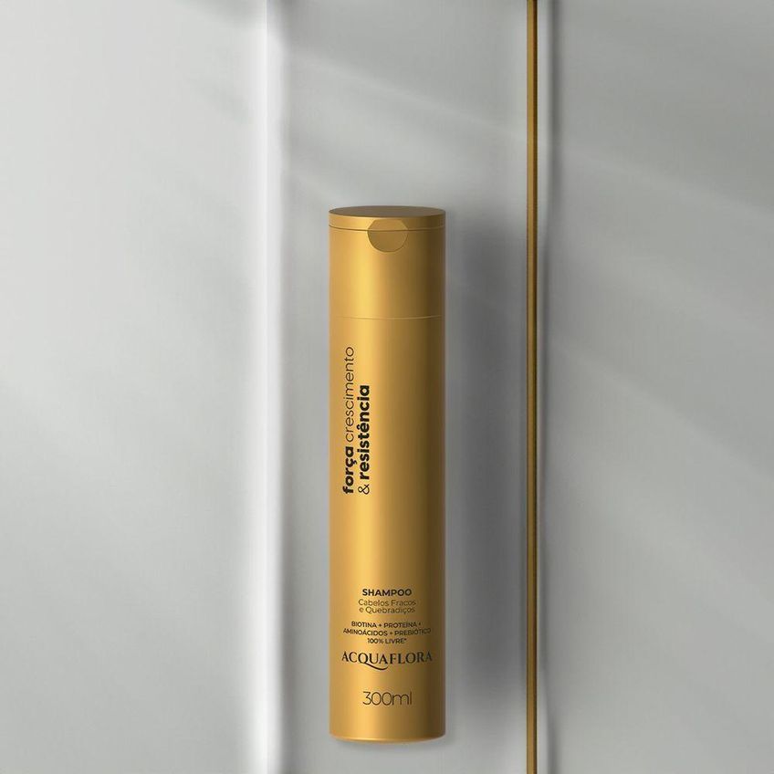Shampoo Acquaflora Força Crescimento E Resistência 300ml - imagem 5