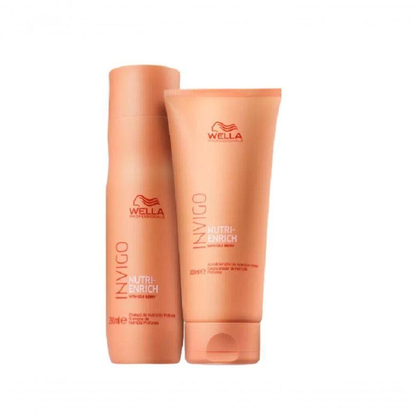 Kit Para Cabelos Invigo Nutri Enrich Home Care Duo Hidrata E Nutre Multicolorido Wella - imagem 4